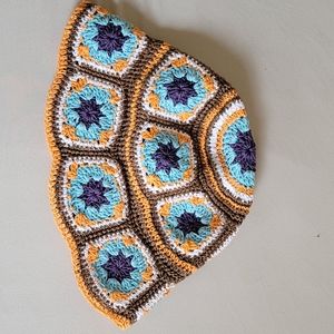 Handmade paper crochet hat